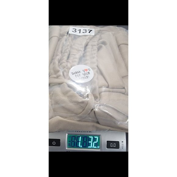 Denim Flower Ricky Singh Women's Beige Drawstring Waist Pull On Pants‎ Size XL - Picture 8 of 8